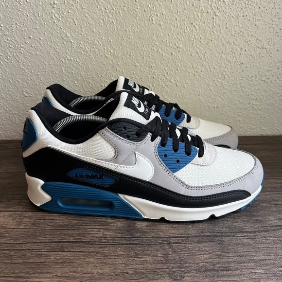 Nike Other - Nike Air Max 90 Black Teal Blue Grey Running Shoes Mens Size 11.5 FB9658-002 NEW